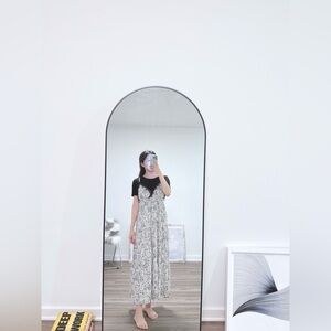 Silky Floral Slip Maxi Dress – Lace Trim 🌿